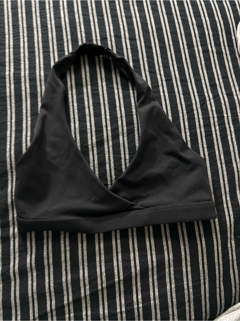 Garage Black Halter Bralette